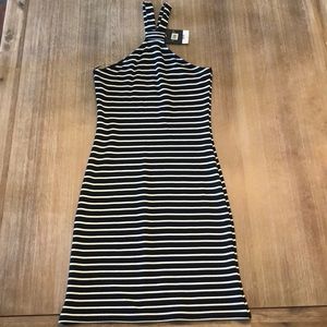 Stripped bodycon dress